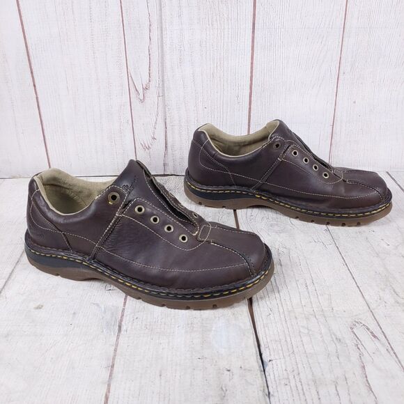 NO LACES - Dr. Martens Oxfords Men\'s SIZE 11 Leather Shoes - 11199 Brown, CLEAN main image 11